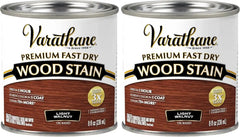 Varathane 262034 Premium Fast Dry Wood Stain, Half Pint, Light Walnut, 8 Fl Oz (Pack of 2)
