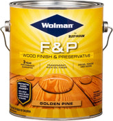 Wolman 14426 F&P Oil-Based Wood Finish & Preservative Transparent Stain, Gallon, Golden Pine