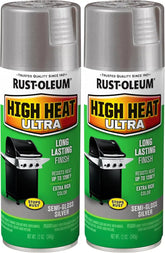 Rust-Oleum 270201 Specialty Silver High Heat Ultra Spray Paint, 12-Ounce (Pack of 2)