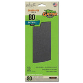 Gator 7114 Precut Drywall Sanding Screen Medium 80-Grit Sheet Sandpaper, 4.25 x 11.25 Inch, 10 Sheets