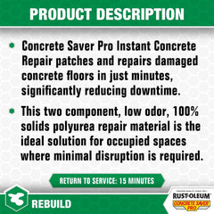 Rust-Oleum Concrete Saver Pro Instant Concrete Repair, Gallon, Gray