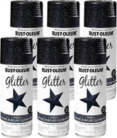 Rust-Oleum 398582-6PK Specialty Glitter Spray Paint, 10.25 Oz, Rainbow, 6 Pack