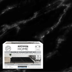Rust-Oleum 369548 Home Marble Countertop Coating Kit, 72 fl oz, Black