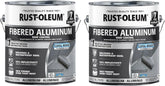 Rust-Oleum 510 Fibered Aluminum Roof Coating, Gallon, 2 Pack