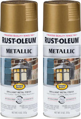Rust-Oleum 313142 Stops Rust Metallic Spray Paint, 11 oz, Champagne Bronze, 2 Pack