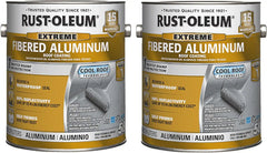 Rust-Oleum 580 Fibered Aluminum Roof Coating, Gallon, 2 Pack