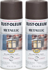 Rust-Oleum 248636 Stops Rust Metallic Spray Paint, 11 oz, Oil Rubbed Bronze, 2 Pack