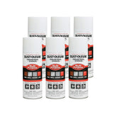 Rust-Oleum 1692830-6PK Industrial Choice 1600 System Multi-Purpose Spray Paint, 12 oz, Gloss White, 6 Pack