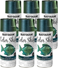 Rust-Oleum 398585-6PK Color Shift Spray Paint, 11 oz, Lime Lagoon, 6 Pack