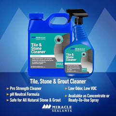 Miracle Sealants Tile & Stone Cleaner for Natural Stone, Tile & Grout, pH Neutral, 32 oz, 6 Pack