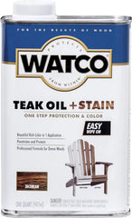 Watco 348747 Teak Oil + Stain, Quart, Jacobean