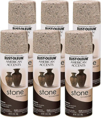 Rust-Oleum 7995830-6PK Stone Creations Spray, 12 oz, Pebble, 6 Pack