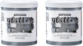 Rust-Oleum 360219-2PK Glitter Interior Wall Paint, 28 oz, Sterling Silver, 2 Pack