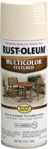 Rust-Oleum 239121 Stops Rust Multi-Color Textured Spray Paint, 12 oz, Caribbean Sand, (Pack of 1)