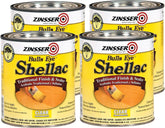 Zinsser 304H-4PK Bulls Eye Shellac Traditional Finish & Sealer, Quart, Clear, 4 Pack