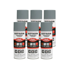 Rust-Oleum 1680830-6PK Industrial Choice 1600 System Multi-Purpose Spray Primer, 12 oz, Gray, 6 Pack