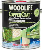 WOODLIFE 1901A CopperCoat Green Wood Preservative, Gallon, Green