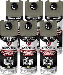 Rust-Oleum Automotive Self Etching Primer Custom Spray 5-in-1, 12 oz, Matte Dark Green, 6 Pack