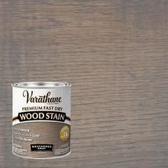 Varathane Premium Fast Dry Wood Stain | 1 Hour Dry Time | 1 Coat Color | Interior Wood Stain | Furniture, Cabinets, Doors, Trim | Quart | Weathered Gray
