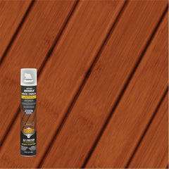 RockSolid Deck+Fence Protective Stain & Sealer with Turbo Spray System | Oil‑Base One‑Coat Protection | Superior Moisture Resistance | UV Resistant | Redwood | 23 oz Aerosol