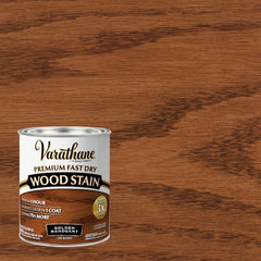 Varathane Premium Fast Dry Wood Stain | 1 Hour Dry Time | 1 Coat Color | Interior Wood Stain | Furniture, Cabinets, Doors, Trim | Quart | Golden Mahogany