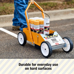 Rust-Oleum 2395000 High-Performance Striping Machine, 9" x 27.5", Yellow