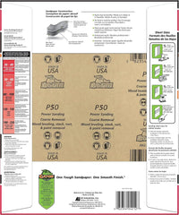Gator 9" x 11" Multi-Surface Sanding Sheets, 50 Grit, 25 Pack