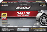 Rust-Oleum 293513 RockSolid Polycuramine Garage Floor Coating, 2.5 Car Kit, High Gloss Gray, 1 Count (Pack of 1)