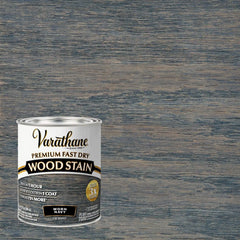 Varathane Premium Fast Dry Wood Stain | 1 Hour Dry Time | 1 Coat Color | Interior Wood Stain | Furniture, Cabinets, Doors, Trim | Quart | Worn Navy