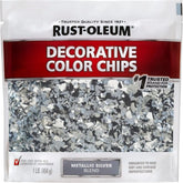 Rust-Oleum 336054 Decorative Color Chips, Metallic Silver Blend, 1 lb
