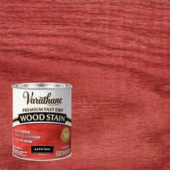 Varathane Premium Fast Dry Wood Stain | 1 Hour Dry Time | 1 Coat Color | Interior Wood Stain | Furniture, Cabinets, Doors, Trim | Quart | Barn Red