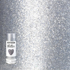 Rust-Oleum 267734 Spray Paint, Each, Silver Glitter