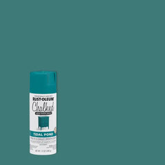 Rust-Oleum Tidal Pond Chalked All-in-One Ultra Matte Spray Paint | One Coat Coverage | No Primer, Sanding, Or Topcoat Needed | Easy Spray Application | Made in USA | 12 OZ