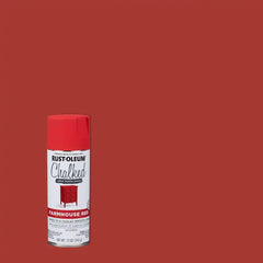 Rust-Oleum Farmhouse Red Chalked All-in-One Ultra Matte Spray Paint | One Coat Coverage | No Primer, Sanding, Or Topcoat Needed | Easy Spray Application | Made in USA | 12 OZ