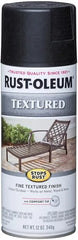 Rust-Oleum 7220830-6PK Stops Rust Textured Spray Paint, 12 oz, Black, (Pack of 6)