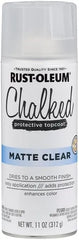 Rust-Oleum Matte Clear Chalked All-in-One Ultra Matte Spray Paint | One Coat Coverage | No Primer, Sanding, Or Topcoat Needed | Easy Spray Application | Made in USA | 12 OZ | 6 Pack