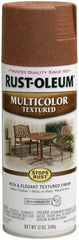 Rust-Oleum 239122 Stops Rust Multi-Color Textured Spray Paint, 12 oz, Rustic Umber