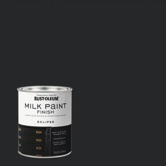 Rust-Oleum Eclipse Milk Paint Finish | Decor and Furniture Applications | Matte Finish Brushed Effect | Minimal Prep Needed | No Primers Required | Easy Clean Up | Quart