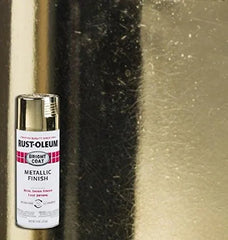 Rust-Oleum 7710830-6PK Stops Rust Bright Coat Metallic Spray Paint, 11 Ounce, Gold, (Pack of 6)