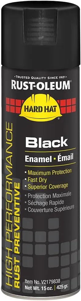 Rust-Oleum V2179838 V2100 System Enamel Spray Paint, 15-Ounce, Gloss Black