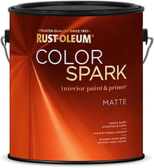 Rust-Oleum Color Spark Interior Paint and Primer in One, Matte, Chi-Town Skyline, 1 Gallon
