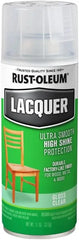 Rust-Oleum 1906830-6PK Lacquer Spray Paint, 11 oz, Gloss Clear, 6 Pack