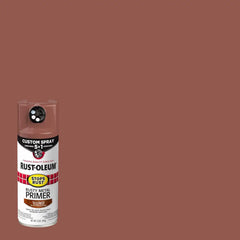 Rust-Oleum 384755 Stops Rust Custom 5-in-1 Rusty Metal Primer Spray, 12 oz, Flat Brown