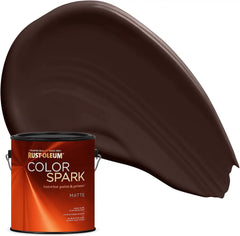 Rust-Oleum Color Spark Interior Paint and Primer in One, Matte, Brownie Batter, 1 Gallon