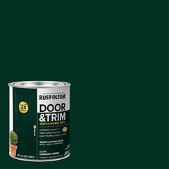 Rust-Oleum 376514 Advanced Dry Door & Trim Paint, Quart, Satin Vermont Green
