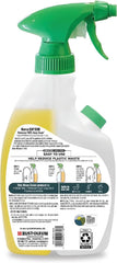 Mean Green Refillable Ultra Powered Bathroom Cleaner Concentrate, Tropical Breeze, 14.3 fl oz – Plant & Mineral Based, Removes 100% of Soap Scum, Refillable Bottle Makes 4X Refills