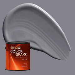 Rust-Oleum Color Spark Interior Paint and Primer in One, Matte, Graphite, 1 Gallon
