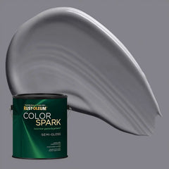 Rust-Oleum Color Spark Interior Paint and Primer in One, Semi-Gloss, Graphite, 1 Gallon