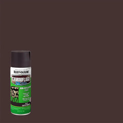 Rust-Oleum 279178 Camouflage 2X Ultra Cover Spray Paint, 12 oz, Flat Earth Brown