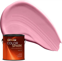 Rust-Oleum Color Spark Interior Paint and Primer in One, Matte, Frosé, 1 Gallon